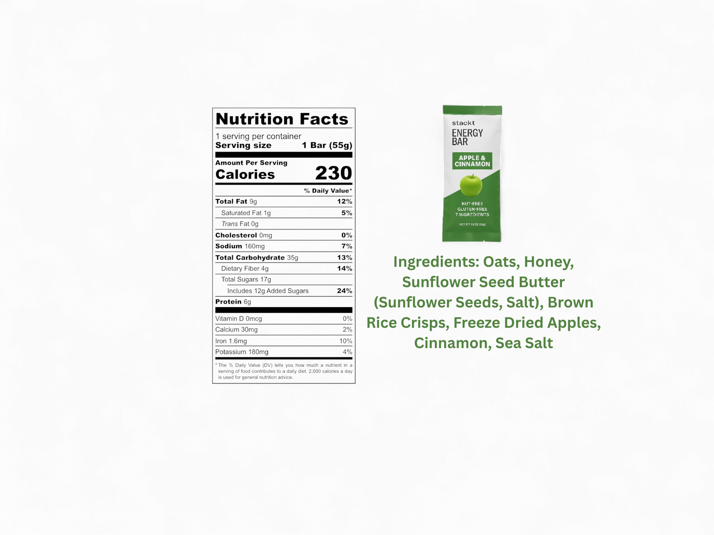 APPLE & CINNAMON ENERGY BAR