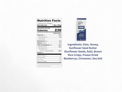 Blueberry & Honey Energy Bar